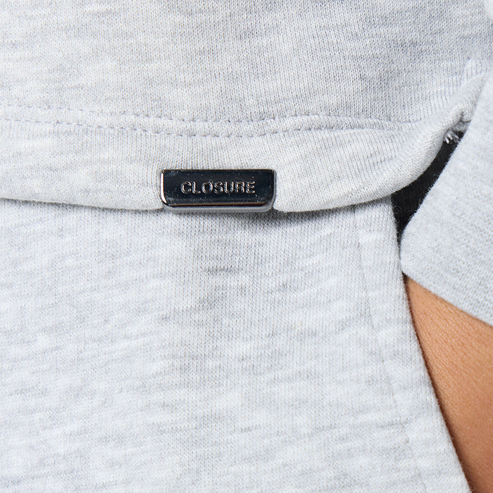 Relaxed Fit 1/4 Zip Fleece |  Grey Marl