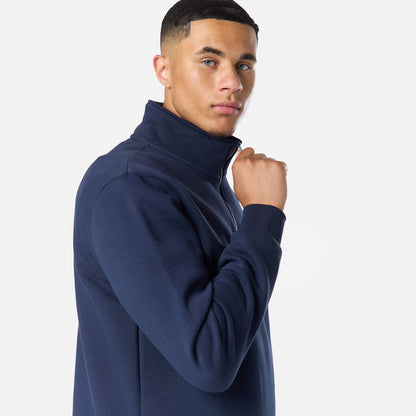 Relaxed Fit 1/4 Zip Fleece |  Navy