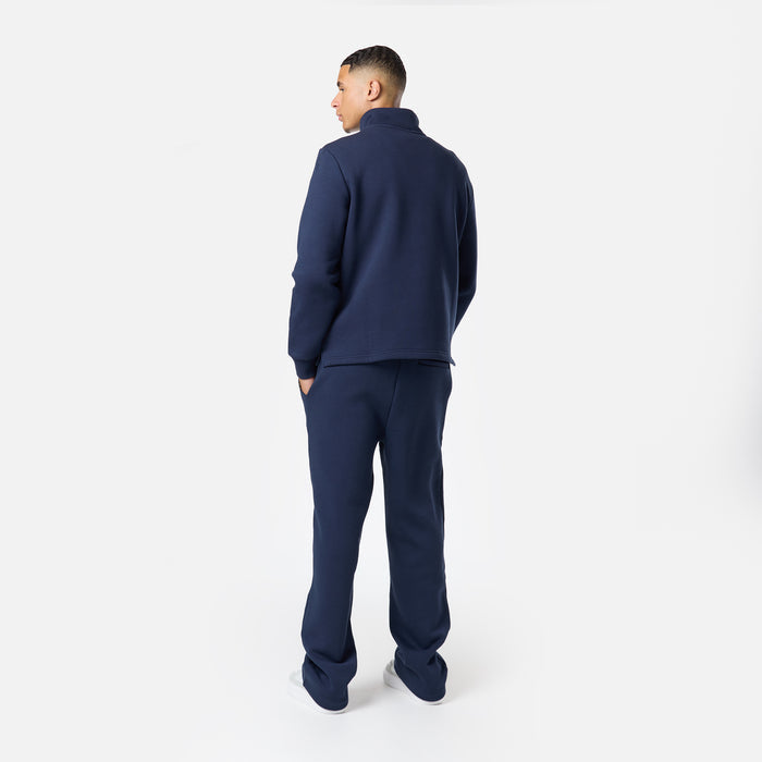 Relaxed Fit 1/4 Zip Fleece |  Navy