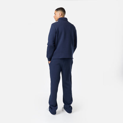 Relaxed Fit 1/4 Zip Fleece |  Navy