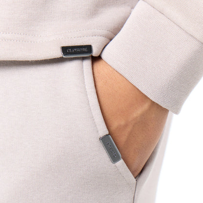 Relaxed Fit 1/4 Zip Fleece |  Stone
