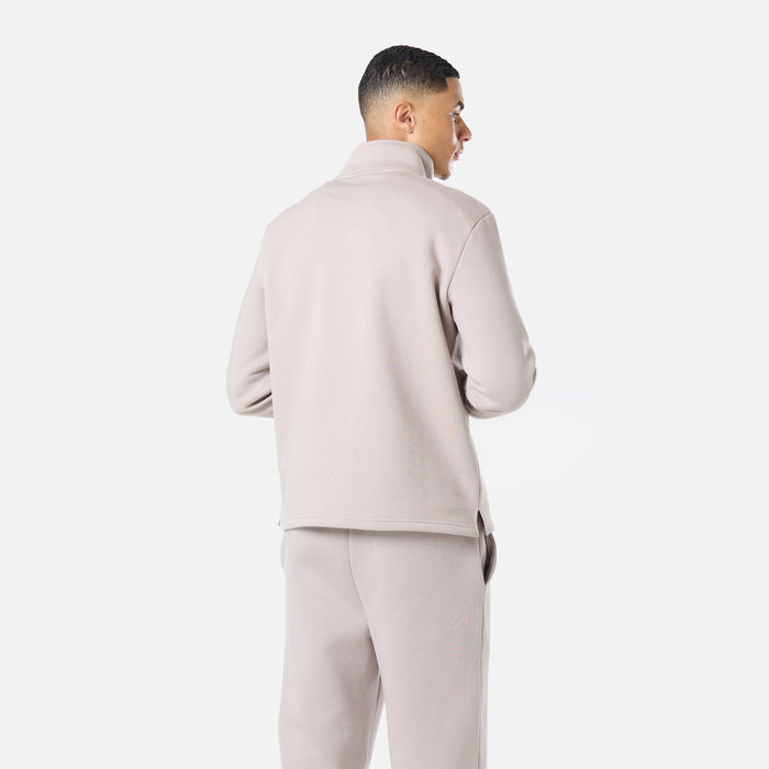 Relaxed Fit 1/4 Zip Fleece |  Stone
