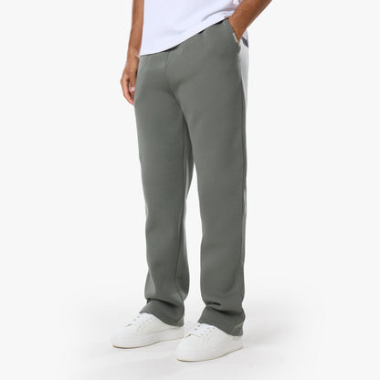Men's relaxed fit khaki tracksuit bottoms