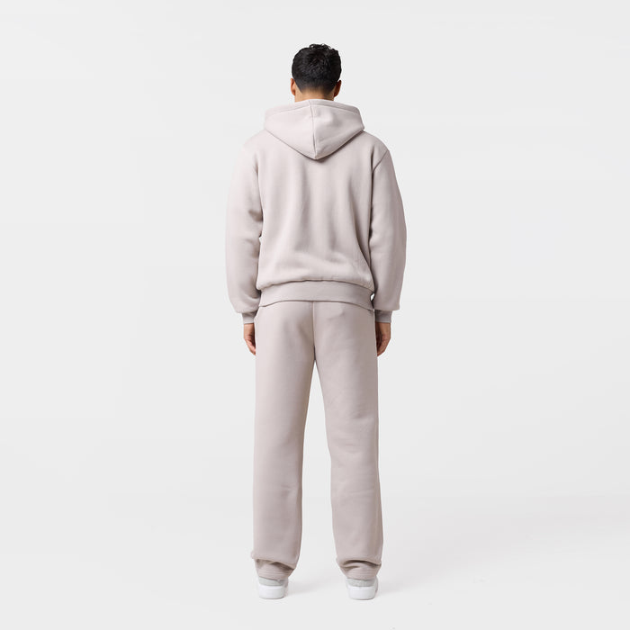 Relaxed Fit FZ Open Hem Tracksuit | Sand