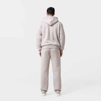 Relaxed Fit FZ Open Hem Tracksuit | Sand