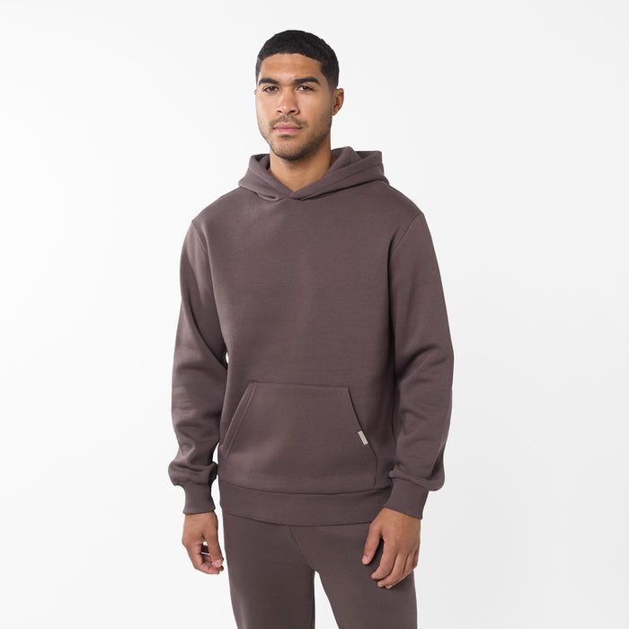 Relaxed Fit Hoodie | Dark Brown