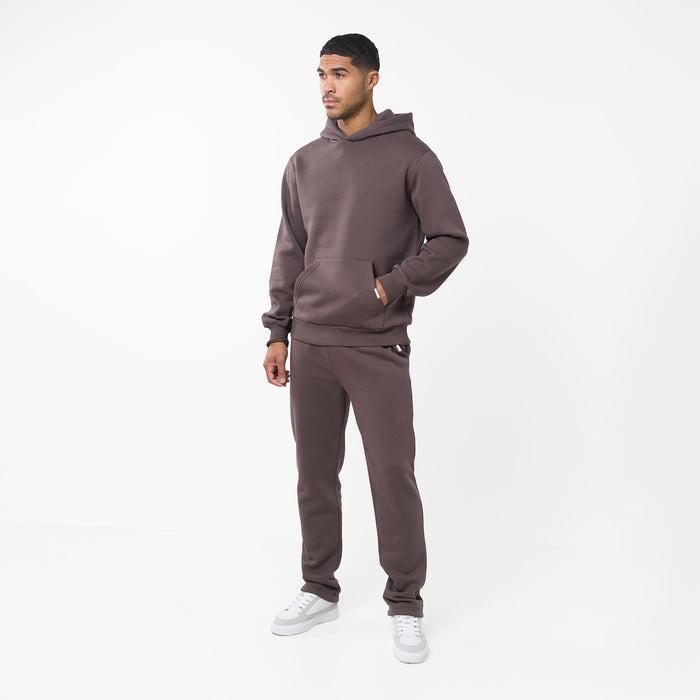 Relaxed Fit Hoodie | Dark Brown