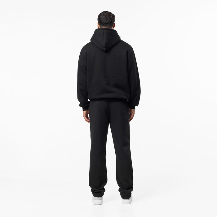Full rear view of the Relaxed Fit Tracksuit in Black