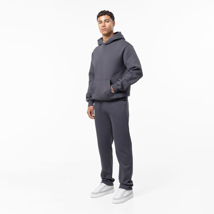 Dark grey mens full tracksuit set