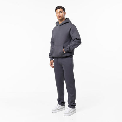 Dark grey mens full tracksuit set