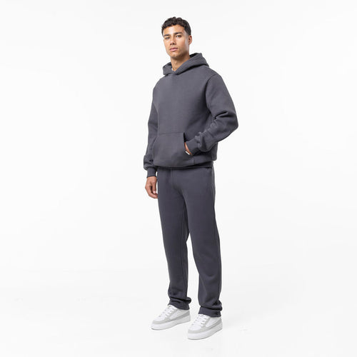 Dark grey mens full tracksuit set