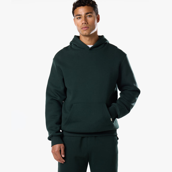 Relaxed Fit Open Hem Tracksuit | Forest Green