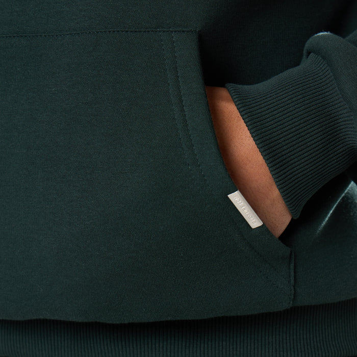 Relaxed Fit Open Hem Tracksuit | Forest Green