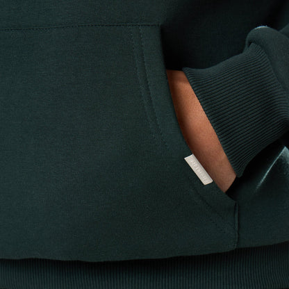Relaxed Fit Open Hem Tracksuit | Forest Green