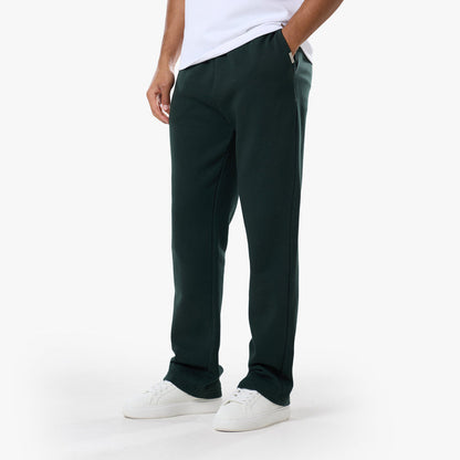 Relaxed Fit Open Hem Tracksuit | Forest Green