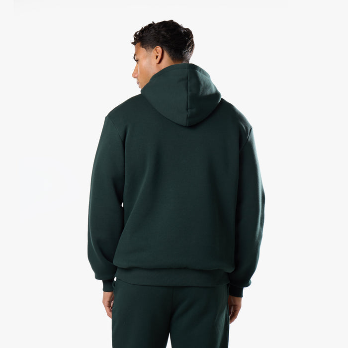 Relaxed Fit Open Hem Tracksuit | Forest Green