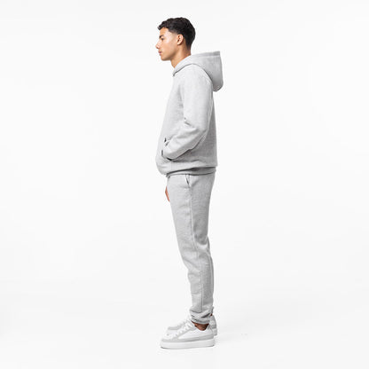 Full side view of grey mark relaxed fit tracksuit
