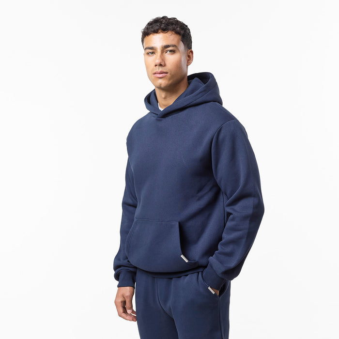 Men's relaxed fit hoodie in navy