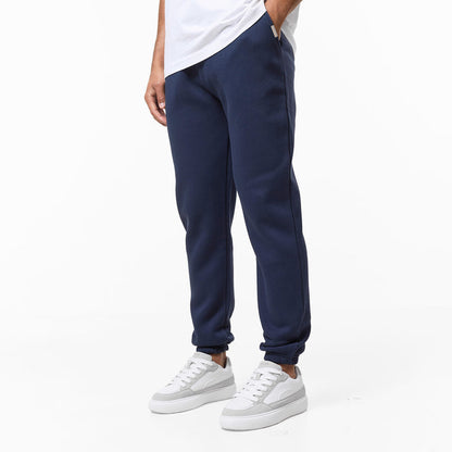 Men's cuffed tracksuit bottoms in navy