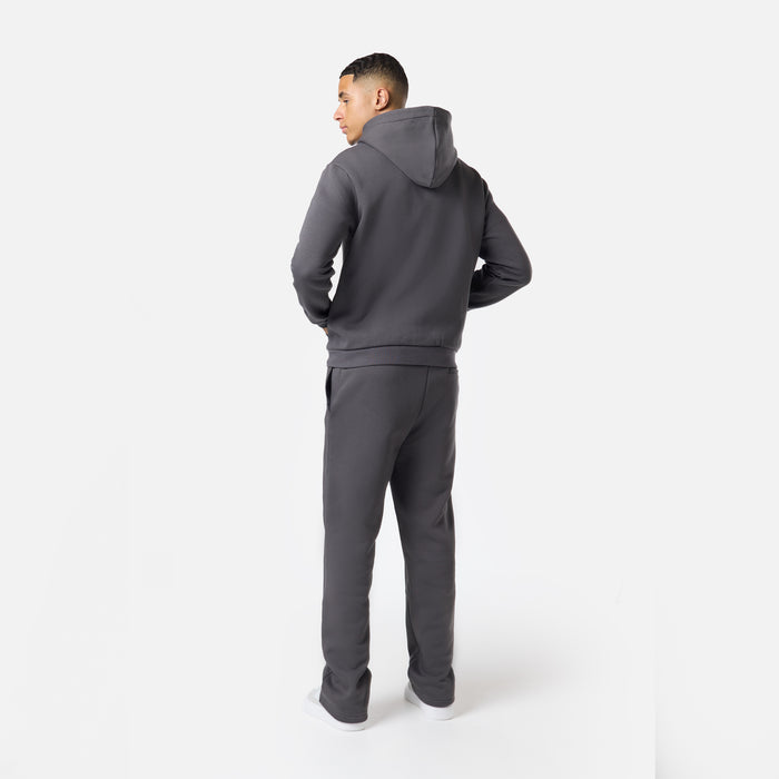 Relaxed Full Zip Hoodie |  Dark Grey