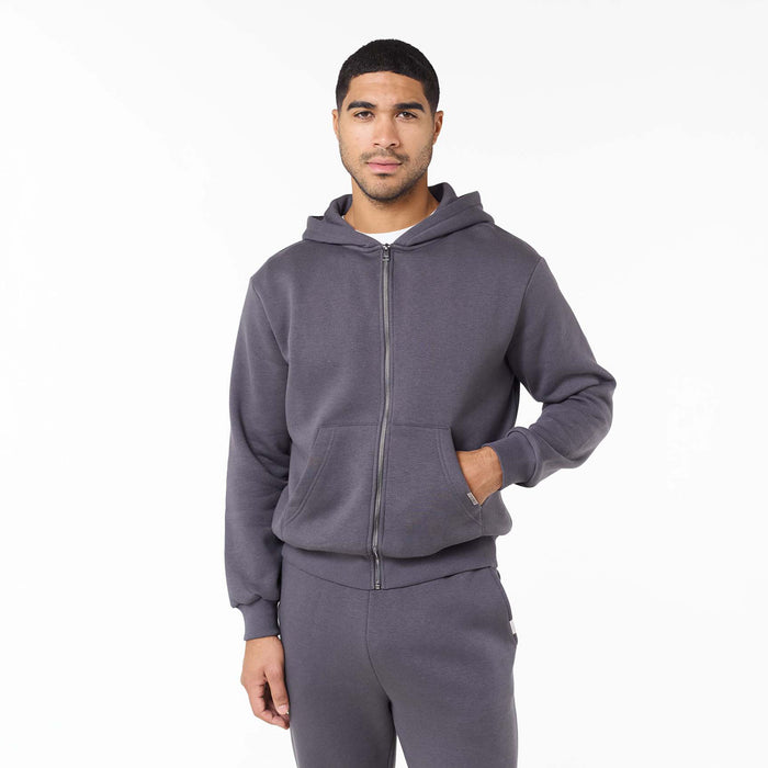 Relaxed Full Zip Hoodie | Iron Grey