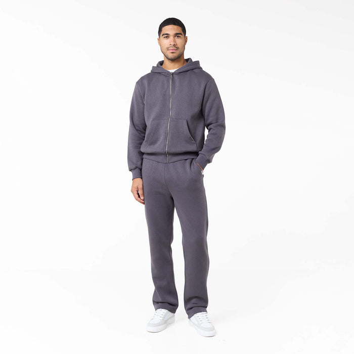 Relaxed Full Zip Hoodie | Iron Grey