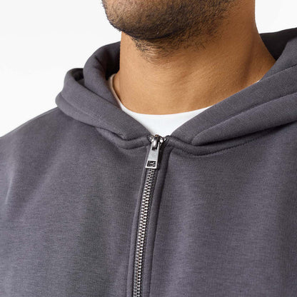 Relaxed Full Zip Hoodie | Iron Grey