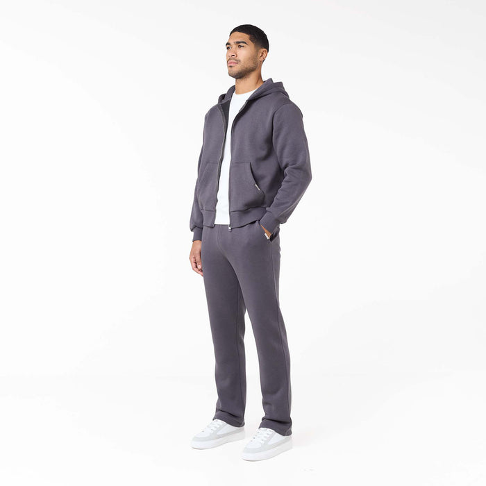 Relaxed Full Zip Hoodie | Iron Grey