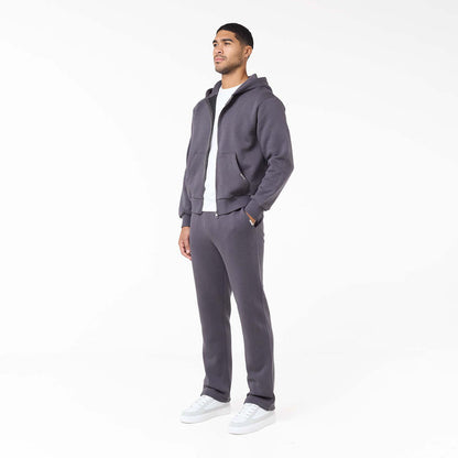 Relaxed Full Zip Hoodie | Iron Grey