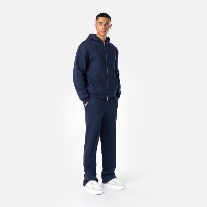 Relaxed Full Zip Hoodie |  Navy
