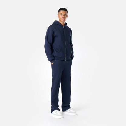 Relaxed Full Zip Hoodie |  Navy
