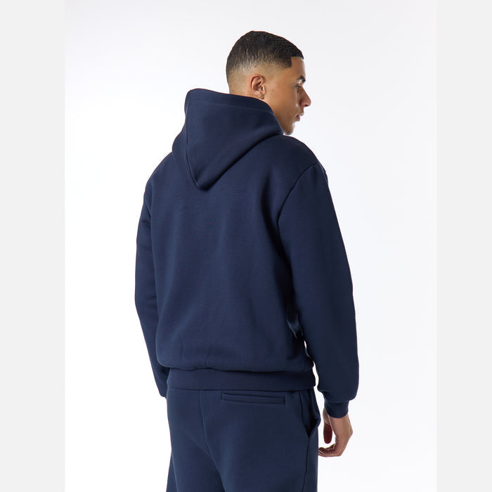 Relaxed Full Zip Hoodie |  Navy