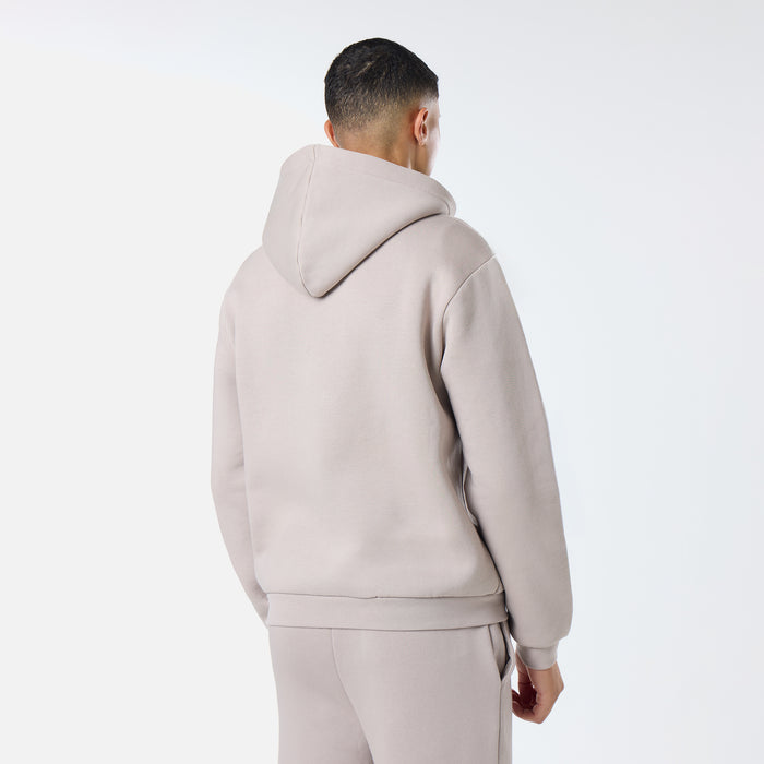 Relaxed Full Zip Hoodie |  Stone