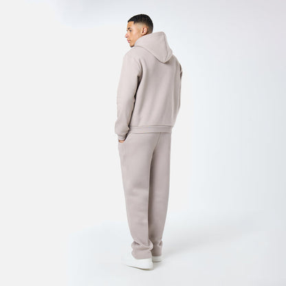 Relaxed Full Zip Hoodie |  Stone