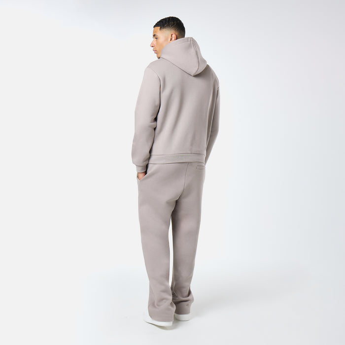 Relaxed Full Zip Hoodie |  Taupe