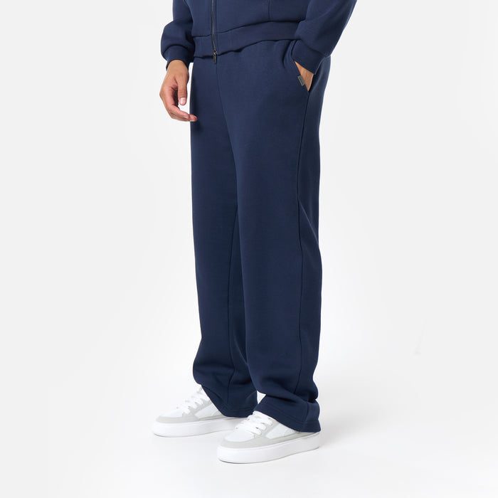 Relaxed Full Zip Open Hem Tracksuit | Navy