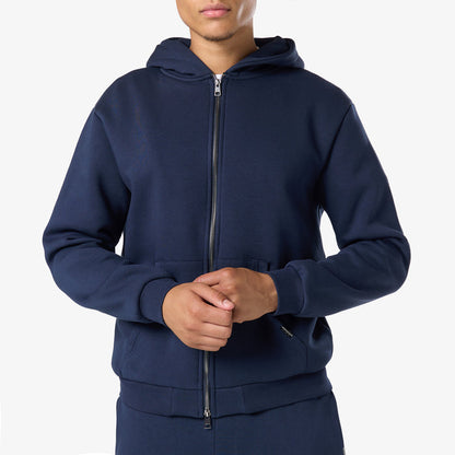 Relaxed Full Zip Open Hem Tracksuit | Navy