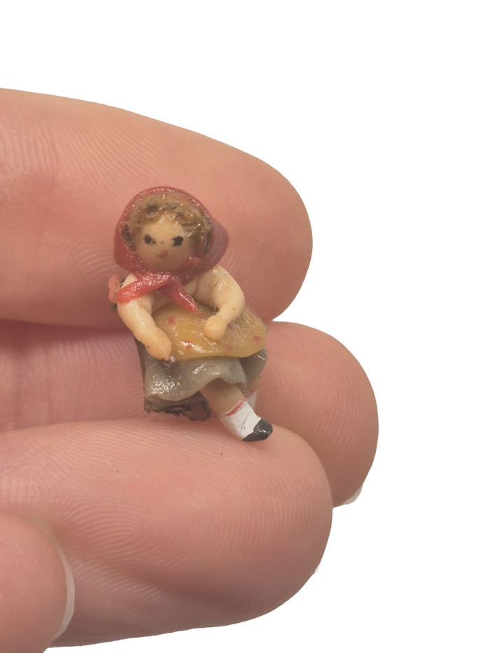 Renee Bowen – Handmade Clay Red Riding Hood Figure
