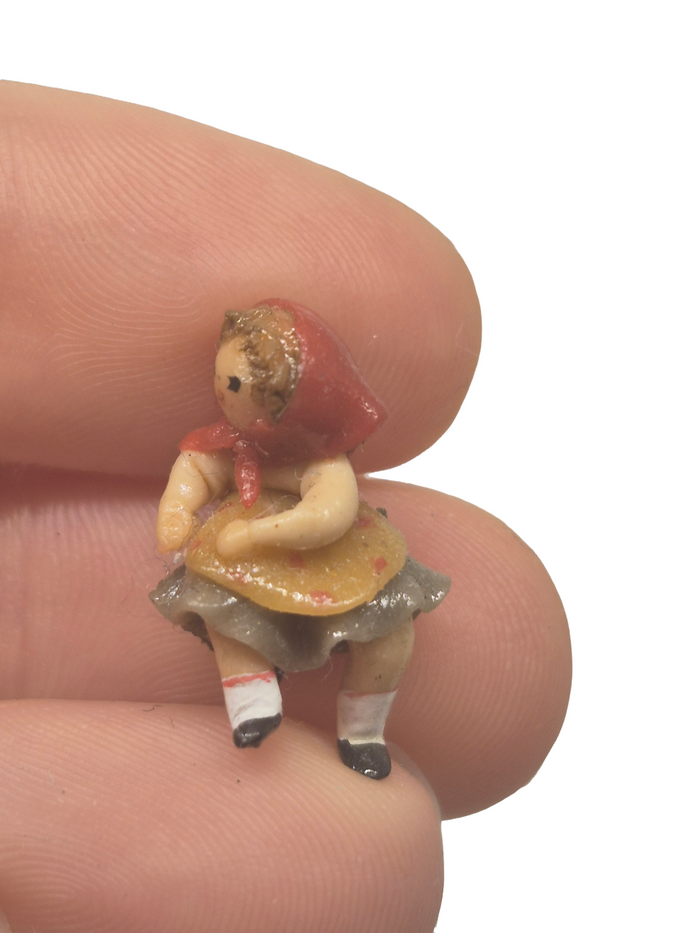 Renee Bowen – Handmade Clay Red Riding Hood Figure