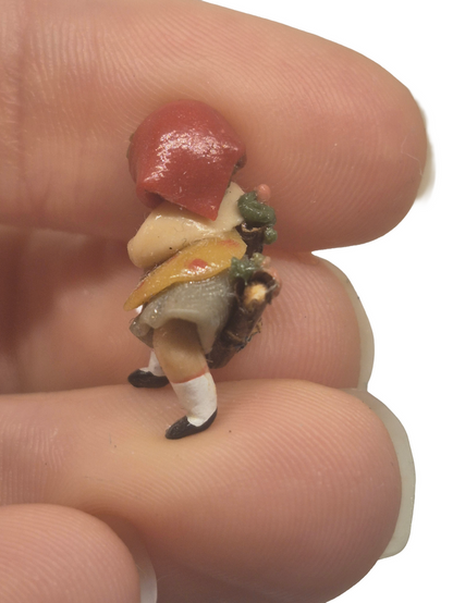 Renee Bowen – Handmade Clay Red Riding Hood Figure