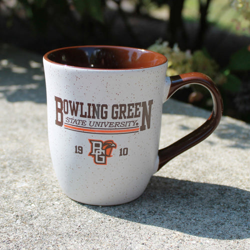 RFSJ BGSU Speckled Brown Handle 16oz Mug
