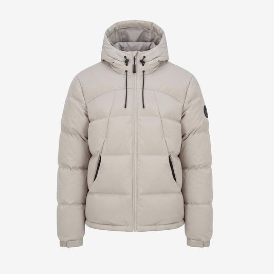Ripstop Racer Puffer Jacket  |  Stone
