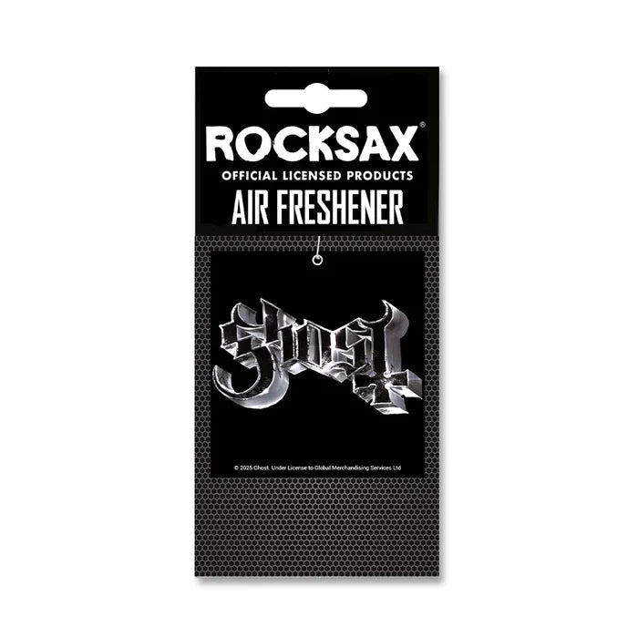 Rocksax Ghost Air Freshener - Chrome Logo