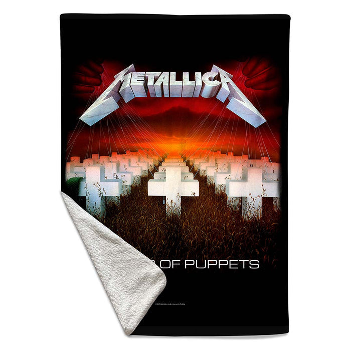 Rocksax Metallica Sherpa Fleece Blanket - Master of Puppets