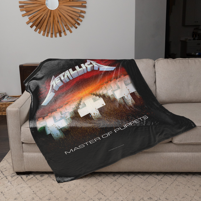Rocksax Metallica Sherpa Fleece Blanket - Master of Puppets