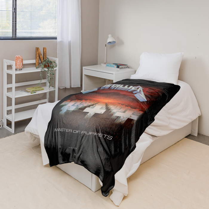 Rocksax Metallica Sherpa Fleece Blanket - Master of Puppets