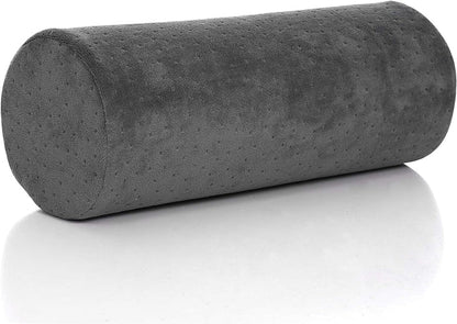 Round Cervical Roll Pillow – Bamboo Cover, Neck & Spine Support (Grey)