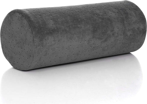 Round Cervical Roll Pillow – Bamboo Cover, Neck & Spine Support (Grey)