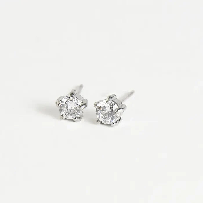 Round Stud Earrings