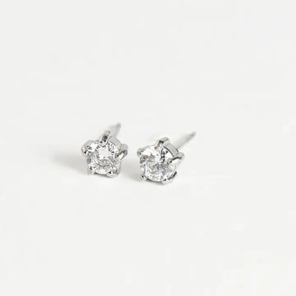 Round Stud Earrings
